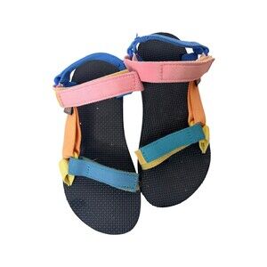 Teva Universal Sandals youth kids sz 3Multi Color Block Strappy Sport Beach
